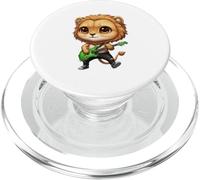 Kawaii Chibi Funny Lion Guitarrista Rocker PopSockets PopGrip para MagSafe