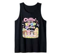 Kawaii Chibi Pascua Chillin con My KPOP Girlies Bunny Girls Camiseta sin Mangas