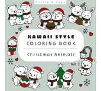 Kawaii Christmas Animals Coloring Book Vol 2: A Hygge-Inspired Global Christmas Adult Coloring Book with Cute Animals for Relaxation, Stress Relief, and Creative Holiday Calm