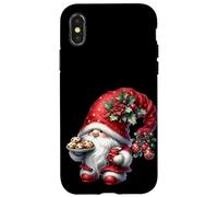 Kawaii Christmas Decor Christmas Cookies and Hot Cocoa GNOME Carcasa para iPhone X/XS