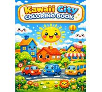 Kawaii City Coloring Book: A Cozy and Cute Urban Coloring Adventure with Adorable Cafes, Shops, Streets and Relaxing City Life Scenes | Perfect gift for Kids, Adults and Teens