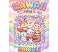 Kawaii Coloring Book Animals: 40 Cozy Buddies with Simple Designs to Color and Enjoy