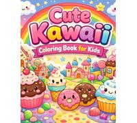 Kawaii Coloring Book For Kids: Cute Kawaii Coloring Pages, Friendly Designs, Happy Animals, Adorable Smiley Faces, 50 Magical Designs, 8.5 x 11 inches