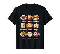 Kawaii Comida Coreana Bulgogi Bibimbap Kimbap Gastronomía Asiática Camiseta