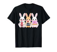 Kawaii Conejos Té con Leche Video Game Gamer Donut Conejo Camiseta