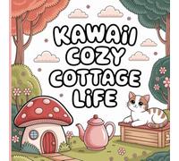 Kawaii Cozy Cottage Life: A Super Cute Square Coloring Book for Kids: Adorable Kawaii Scenes of Cozy Homes, Cute Animals, and Sweet Daily Moments to Color