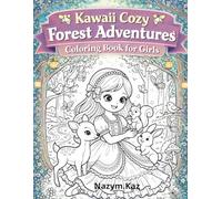 Kawaii Cozy Forest Adventures Coloring Book for Girls: Perfect No-Screen Activity to Reduce Anxiety, Improve Focus & Keep Kids Calm and Happy (Kawaii Dream Dolls Coloring Book Series)
