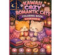 Kawaii Cozy Romantic Cats Coloring Book: Cute, Cozy, and Heartwarming Coloring Pages Filled with Love, Friendship, and Relaxing Moments
