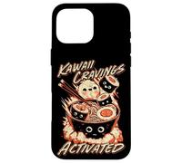 Kawaii Cravings Activado Anime Ramen y Sushi Bowl Food Carcasa para iPhone 16 Pro Max