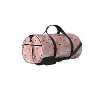 Kawaii Cute Cartoon Animal Swan Kids Sports Bag Tote Bag Bolsa de gimnasio impermeable con correa para el hombro con cremallera 2 bolsillos laterales para hombres y mujeres, bolsa de hombro de viaje y