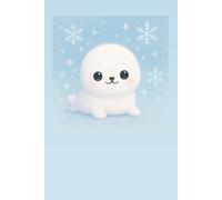 Kawaii Cute White Fluffy Baby Seal Xmas-Themed Agenda: Simple Cute Design Softcover diary ideal for writing, planning, and taking notes
