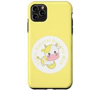 Kawaii Cute Yellow Cow, Kawaii Banana Milk Girl Carcasa para iPhone 11 Pro MAX