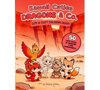 Kawaii Cuties: Dragons & Co.: Cute & Cozy Coloring Book - 50 Adorable Dragons and Magical Creatures, Bold Easy Lines, for All Ages (Kawaii Cuties Coloring World)