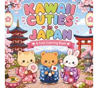 Kawaii Cuties in Japan: A Bold & Easy Colouring Book of Cute Japanese Animals, Food, Festivals & Cosy Places
