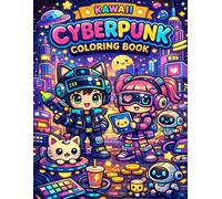 Kawaii Cyberpunk Adventures Coloring Book: Futuristic cute adorable Cute Future Worlds, Robot Friends, Space Fun, and Imaginative Scenes for Kids (Cozy Critters Coloring Adventures)