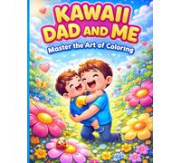 Kawaii Dad and Me: Master the Art of Coloring: A Complete Trace-and-Color Journey featuring 3-Page Mastery Scenes with Full-Page Line Art, Dual Color ... Multi-Step Dotted Illustrations for All Ages.