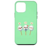 Kawaii Dango Trio Cantando Albóndigas de Arroz Karaoke Carcasa para iPhone 12 mini