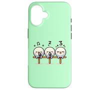Kawaii Dango Trio Cantando Albóndigas de Arroz Karaoke Carcasa para iPhone 16