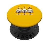 Kawaii Dango Trio Cantando Albóndigas de Arroz Karaoke PopSockets PopGrip Adhesivo