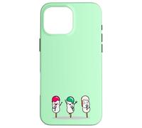 Kawaii Dango Trio Karaoke de albóndigas de arroz japonés Carcasa para iPhone 16 Pro Max