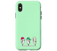 Kawaii Dango Trio Karaoke de albóndigas de arroz japonés Carcasa para iPhone X/XS
