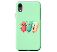 Kawaii Dango Trio Karaoke de albóndigas de arroz japonés Carcasa para iPhone XR