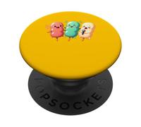 Kawaii Dango Trio Karaoke de albóndigas de arroz japonés PopSockets PopGrip Adhesivo