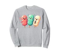 Kawaii Dango Trio Karaoke de albóndigas de arroz japonés Sudadera