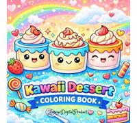 Kawaii Dessert Coloring Book: Cute & Cozy Sweet Treats Coloring Pages for Kids & Adults | Fun, Relaxing Kawaii Food Designs for Stress Relief