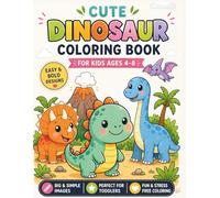 Kawaii Dino Coloring Book for Kids: Cute Dinosaur Coloring Pages for Girls & Boys Ages 4-8