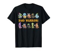 Kawaii Dino Warriors Kids Women Men Fantasy RPG Gift Camiseta
