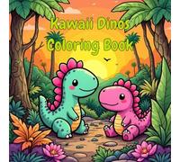 Kawaii Dinosaur Coloring Book