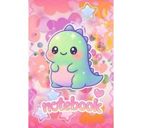 Kawaii Dinosaur Notebook for Girls: Cute Aesthetic Journal for Writing, Notes & Creativity (6x9, 100 Pages, Soft Cover)