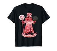 Kawaii Doctor Plague, Día de San Valentín, gótico, Rosa, Cuervo Camiseta