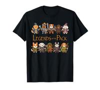 Kawaii Dog Warriors Women Men Puppy Lover Fantasy Gift Camiseta