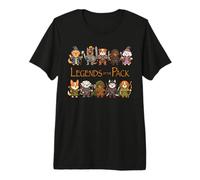 Kawaii Dog Warriors Women Men Puppy Lover Fantasy Gift Camiseta Premium