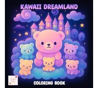 Kawaii Dreamland Black Paper Coloring Book: A Magical World of Cute and Glow