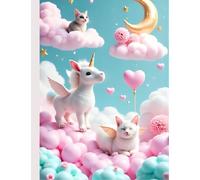 Kawaii Dreamscape: Aesthetic Pastel Notebook with Unlined Pages for Doodles, Sketches & Creative Dreams - 120 Pages, 7.44” x 9.69”