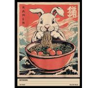 Kawaii Easter Bunny Notebook: Anime Bunny with Ra Expression - Cute Japanese Graphic Gift