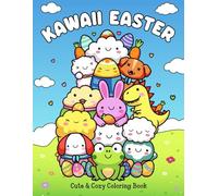 Kawaii Easter Coloring Book: Cute Easter Coloring Pages for Adults, Kids and Teens with Bold and Easy Designs (Cute and Cozy Designs)