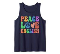 Kawaii ELA Profesor PAZ AMOR INGLÉS Artes Superpoder Es Mi Camiseta sin Mangas