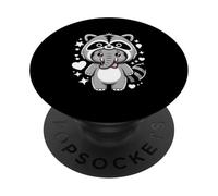 Kawaii Elefante Disfraz de Mapache Elefantes PopSockets PopGrip Adhesivo