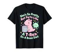 Kawaii Ella es Tan Bonita Pedos como T-Rex Bean Diet Funny Camiseta