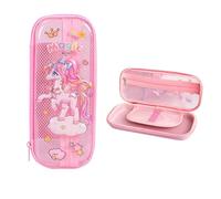 Kawaii - Estuche para lápices de gran capacidad, resistente al agua, suministros escolares, para niños y niñas, bolsa duradera, regalos de vuelta a clases, regalos de Navidad, 23 x 10 x 4 cm, Pink