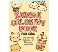 Kawaii Farm Animals and food Coloring Book for Toddlers and girls: Simple & Relaxing Illustrations for Ages 4-8