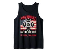 Kawaii Fireworks Director DE Seguridad I Run You Too Boom Squad Camiseta sin Mangas