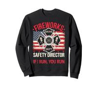 Kawaii Fireworks Director DE Seguridad I Run You Too Boom Squad Sudadera