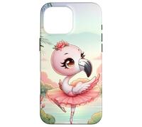Kawaii Flamingo Ballet Tutu: Adorable Flamingo Ballet Carcasa para iPhone 16 Pro MAX