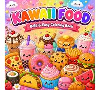 Kawaii Food: Bold & Easy Coloring Book (Kawaii Coloring Books)