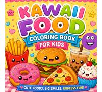 Kawaii Food Coloring Book for Kids: Cute Snacks, Desserts, Fruits & Fun Foods to Color for Ages 4-8